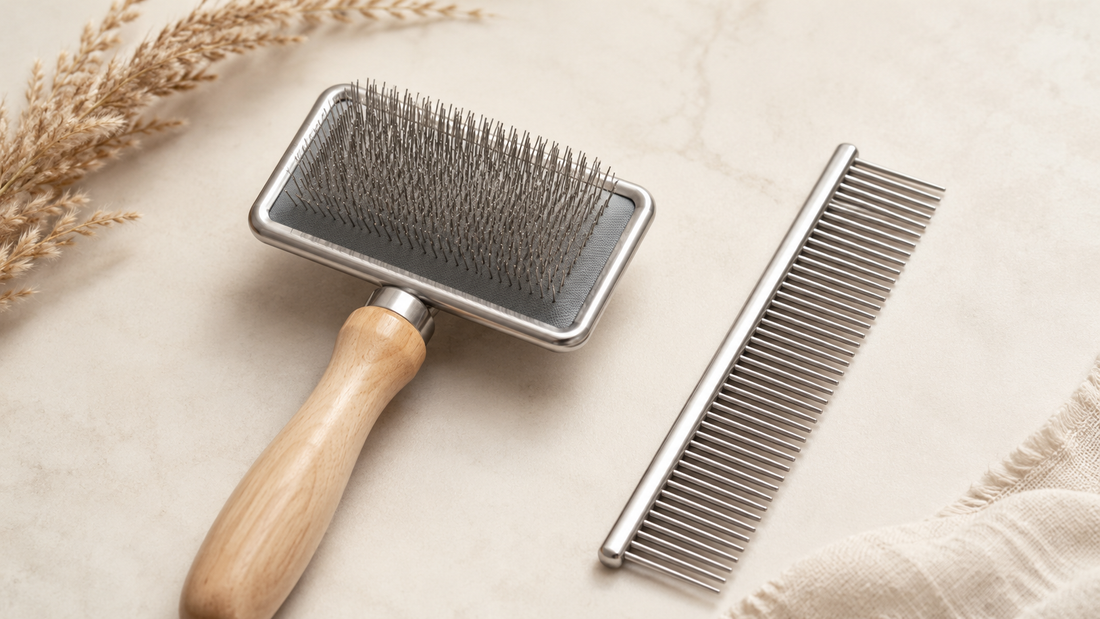 The Difference Between a Slicker Brush and a Comb — and When to Use Each