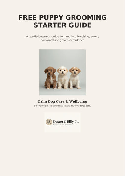 Free Puppy Grooming Starter Guide