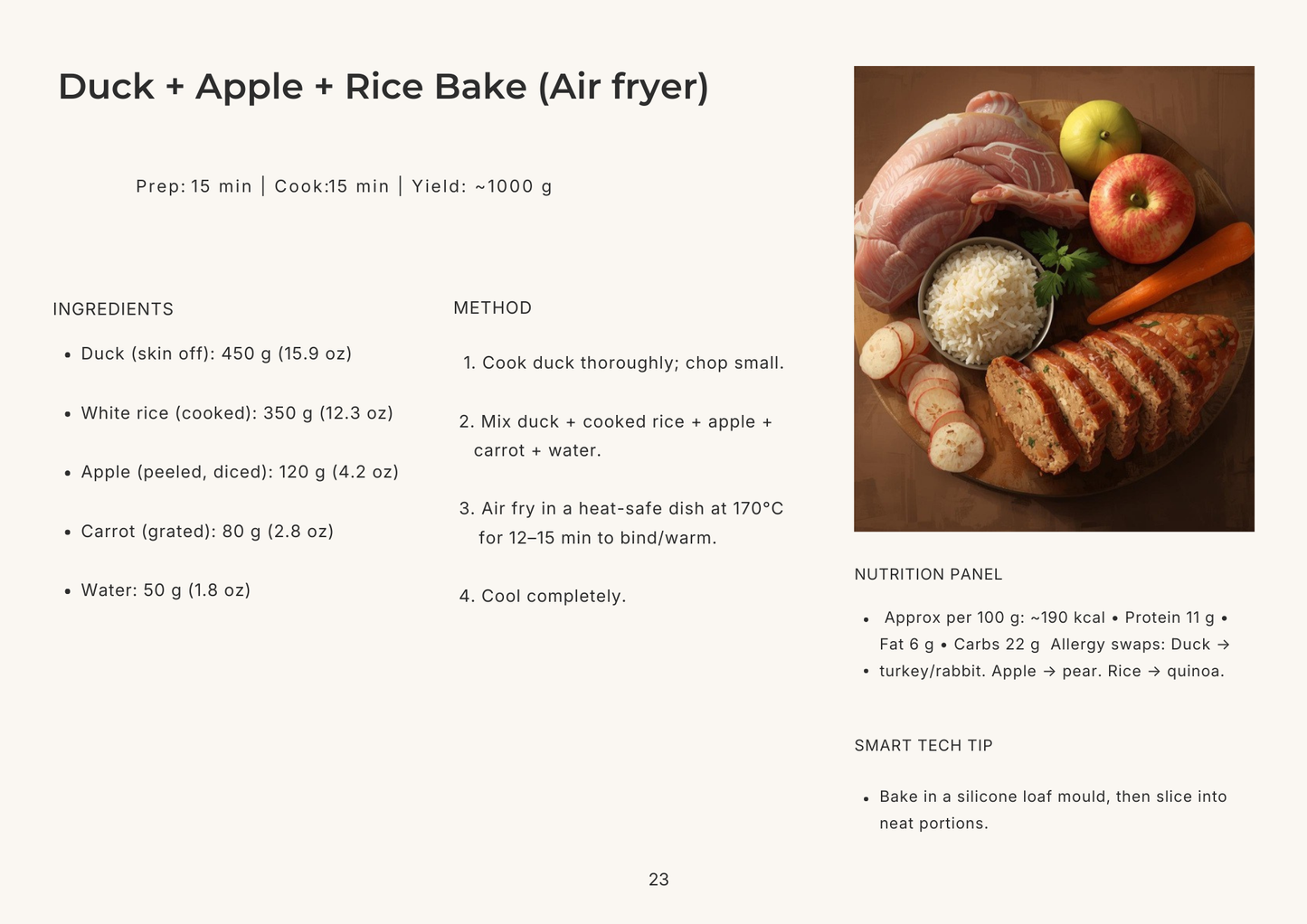 The Sensitive Doodle Chef Recipe Book (Digital Download)