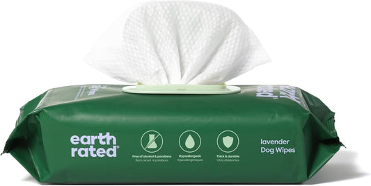 Earth Rated Dog Wipes – Hypoallergenic, Lavender Scented (100 Count) - Dexter And Billy Co.