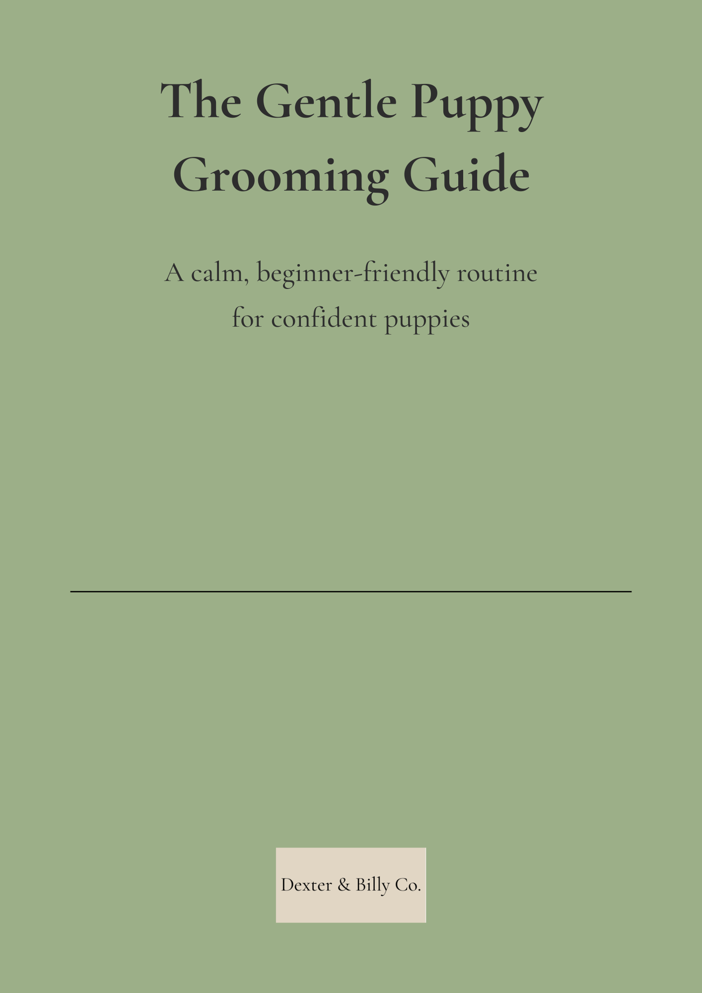 🐾 The Gentle Puppy Grooming Guide - Free Digital PDF