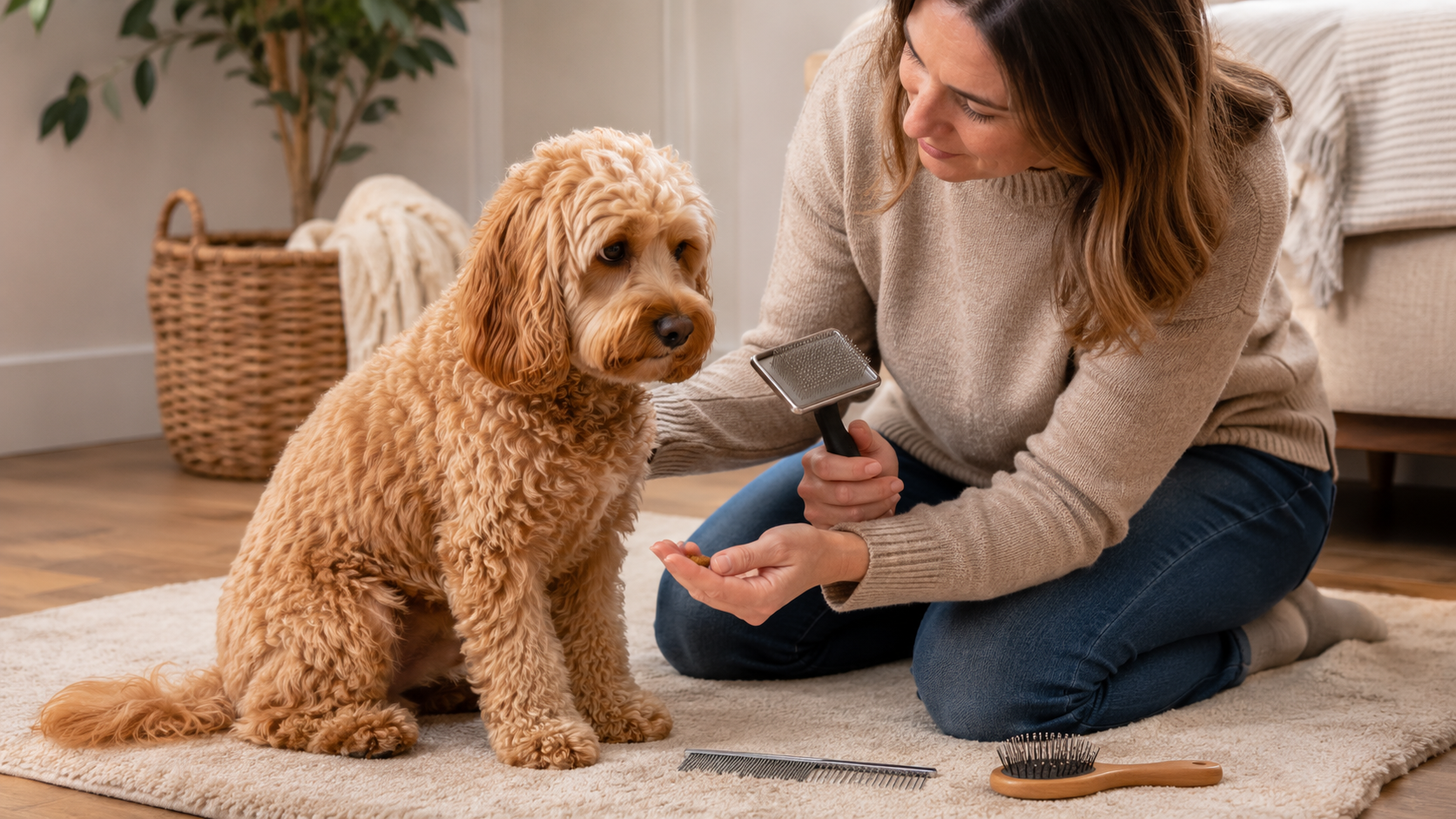 Digital download guide from Dexter And Billy Co. showing easy dog grooming tips for confident at-home grooming.