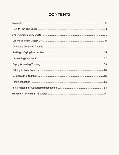 The Cockapoo & Doodle Grooming Premium Guide (Digital Download)