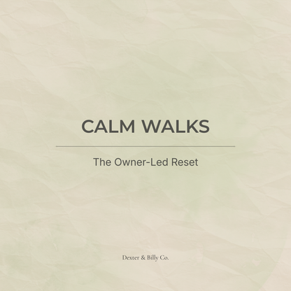 Calm Walks: The Owner-Led Reset (Audio Pack) - Dexter And Billy Co.