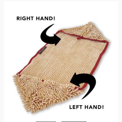 Microfiber dog and cat drying towel from Pride + Groom, designed for quick grooming and drying of pets.