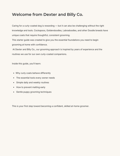 Free Cockapoo & Doodle Grooming Starter Guide (Digital Download)