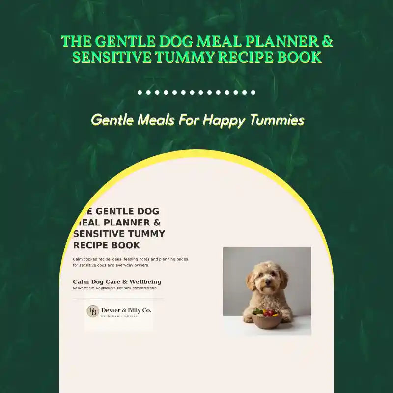 The Gentle Dog Meal Planner &amp; Sensitive Tummy Recipe Book by@Outfy