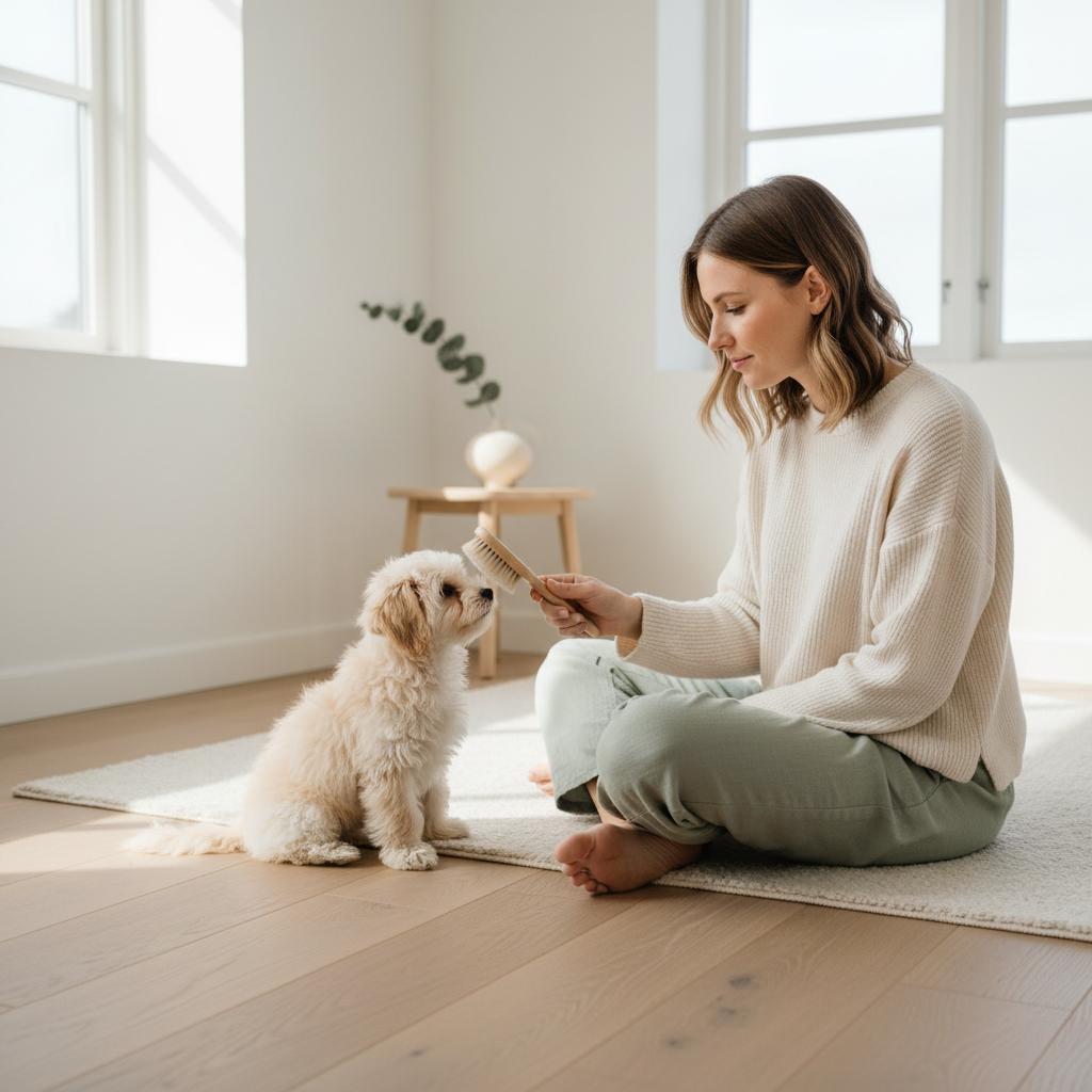Puppy Grooming — First brush